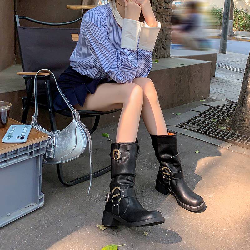The deer and Naryn's leather belts are piled up in boots