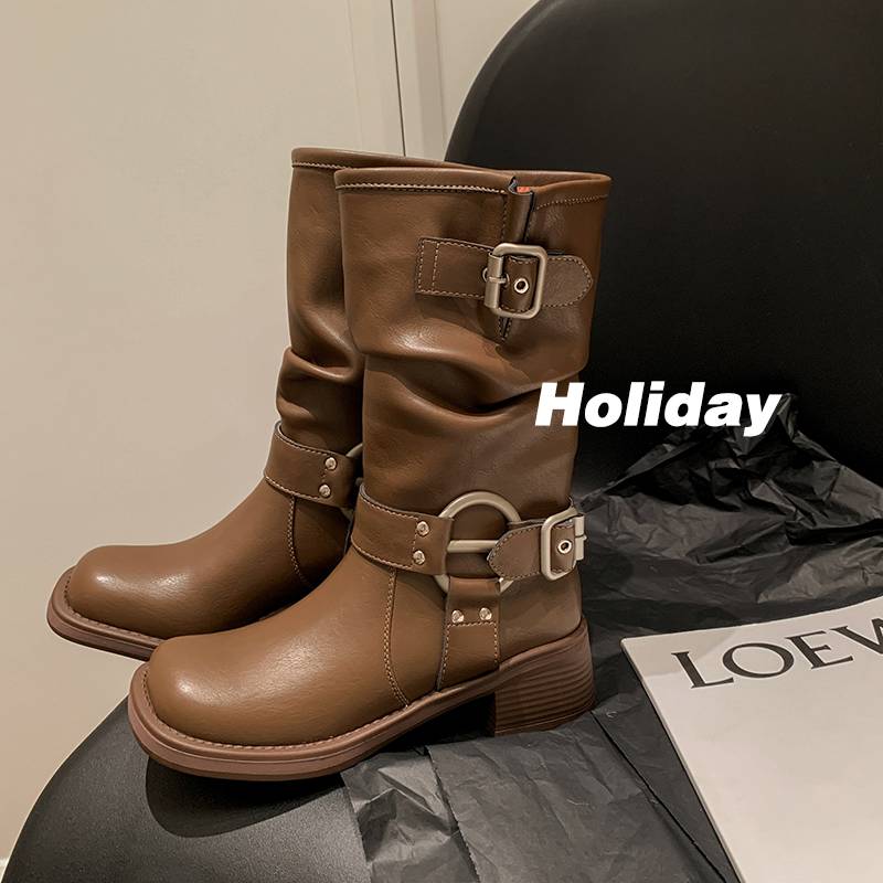 The deer and Naryn's leather belts are piled up in boots