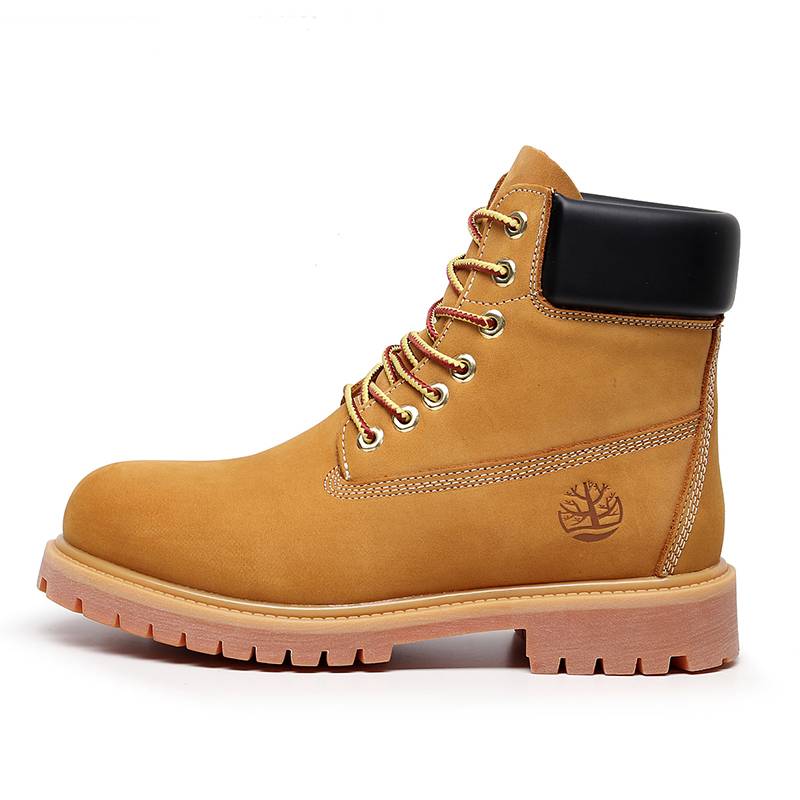 Spring can not play rotten big yellow boots men and women couples Martin boots head layer cowhide high -top leather British worker boots waterproof