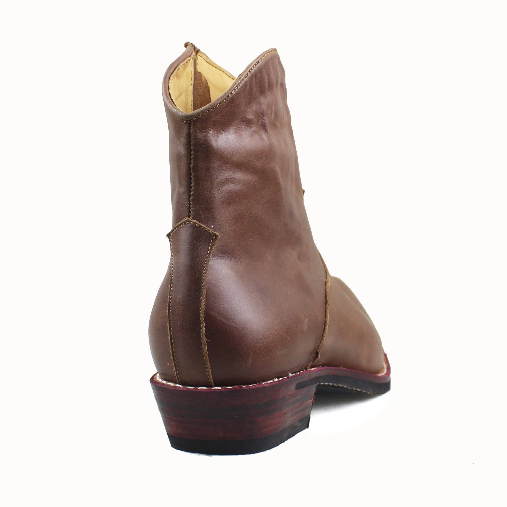 TB1504 manufacturer Direct selling solo5 leather handmade pointed pointed head western denim boots horse boots Martin boots men's short boots