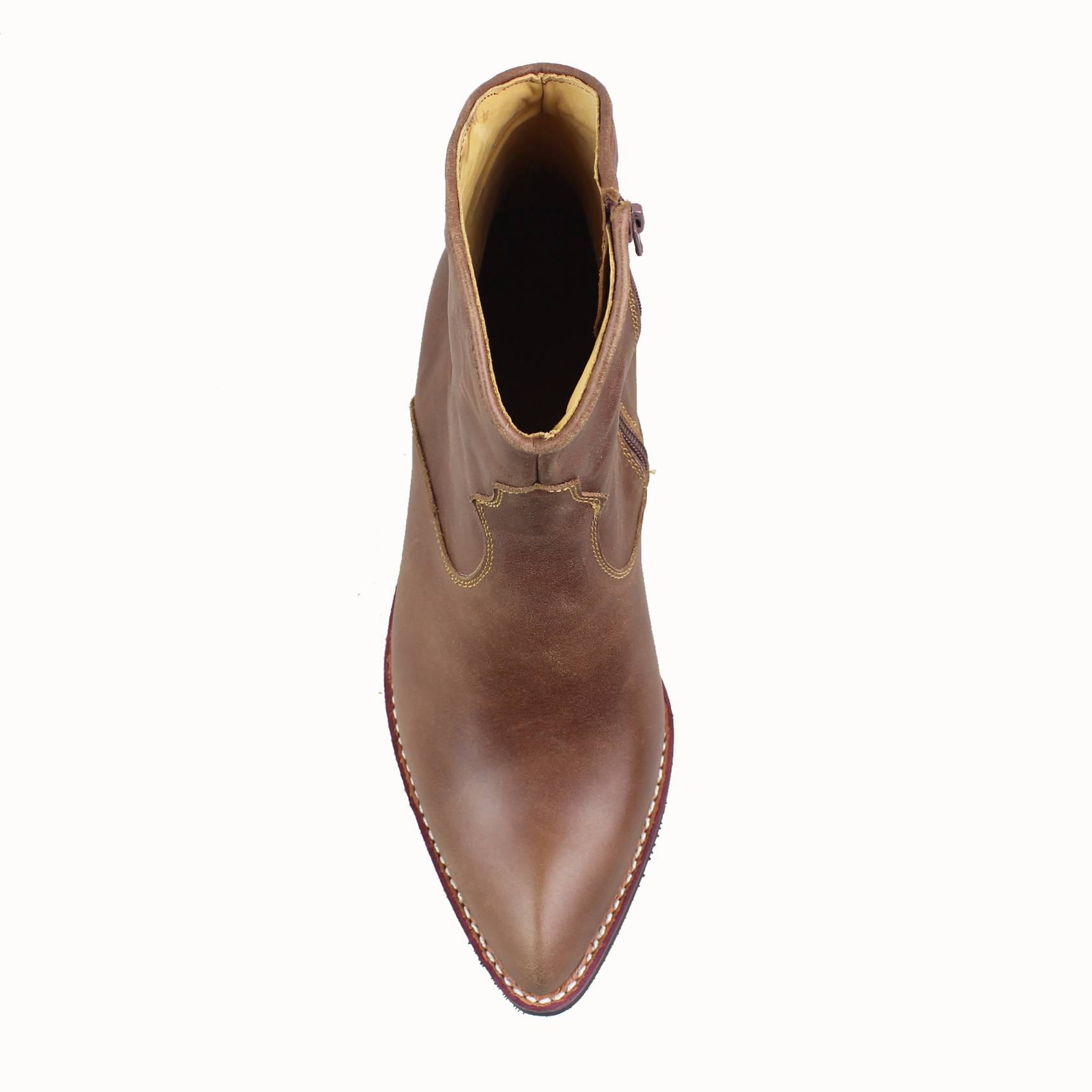 TB1504 manufacturer Direct selling solo5 leather handmade pointed pointed head western denim boots horse boots Martin boots men's short boots