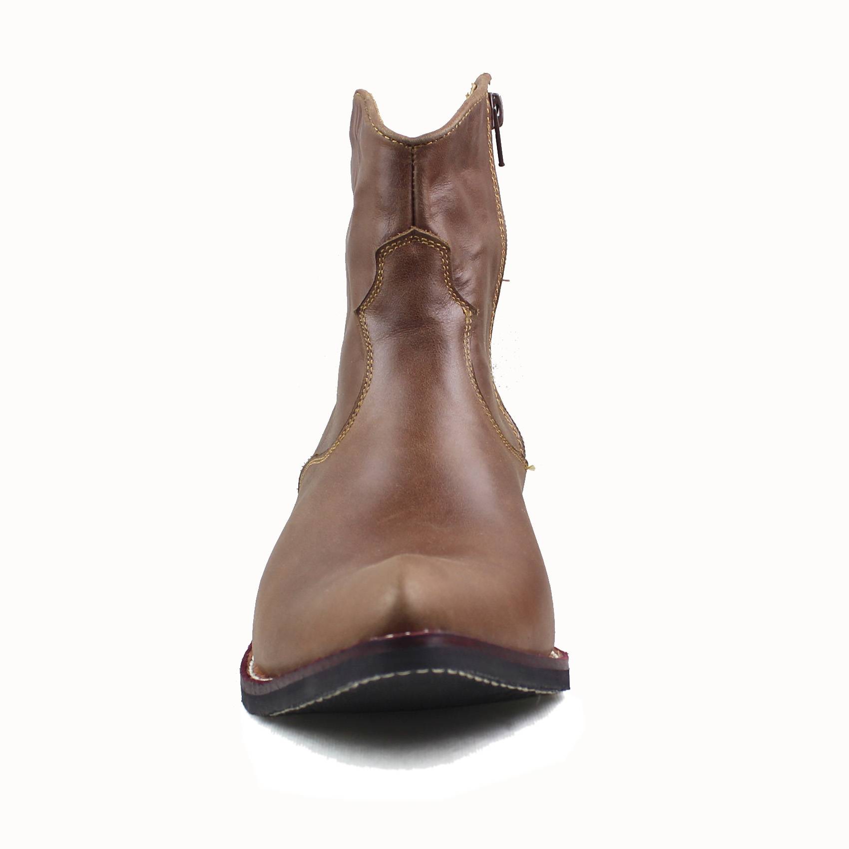 TB1504 manufacturer Direct selling solo5 leather handmade pointed pointed head western denim boots horse boots Martin boots men's short boots