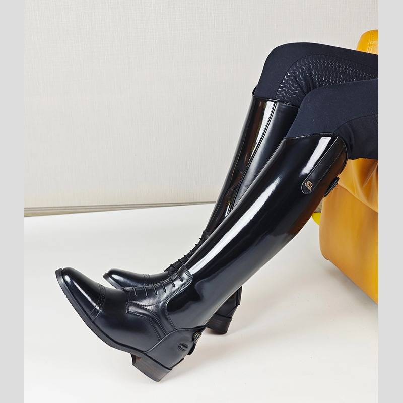 Horse boots, boots, scoundrels, ox-skin-on-shoes, long-constructed boots for boys, specialty horse boots