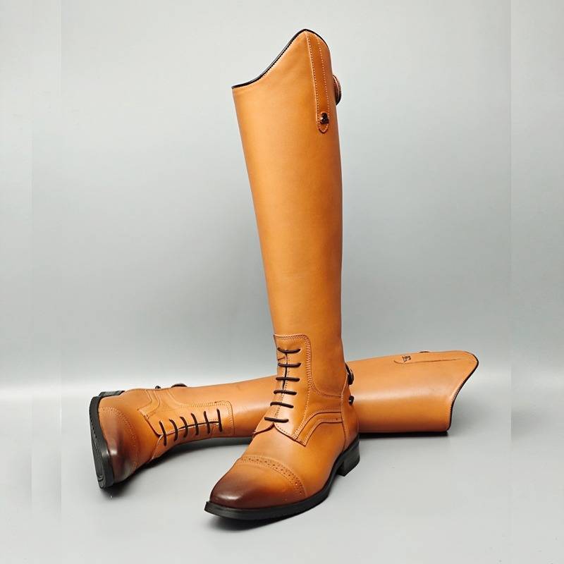 Horse boots, boots, scoundrels, ox-skin-on-shoes, long-constructed boots for boys, specialty horse boots