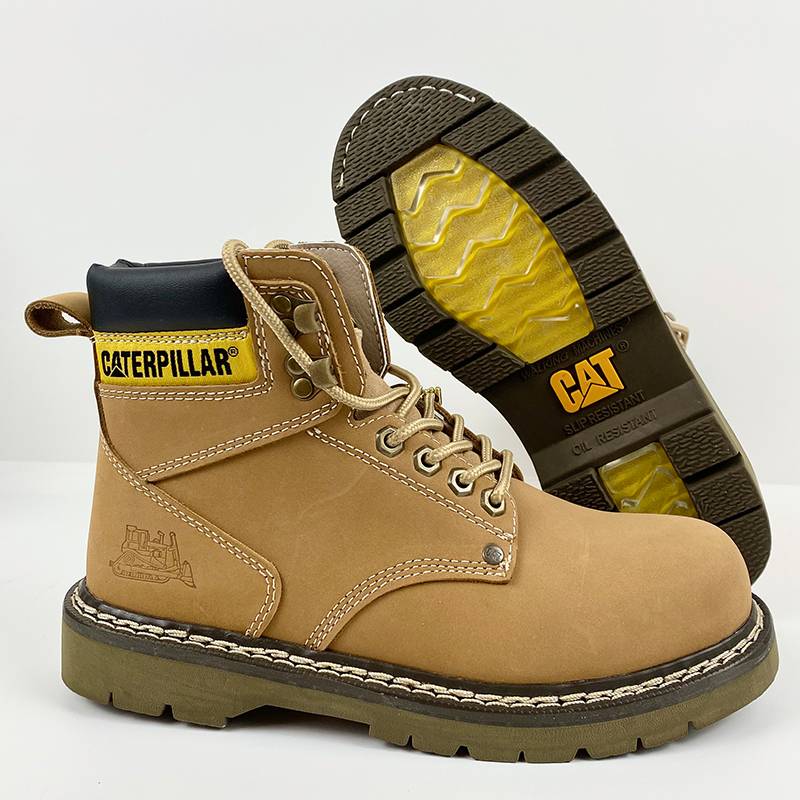 Card of Classic Dark Yellow Boot Crystal bottom men and women couples, leather leather motorcycles Martin boots high -top worker shoes