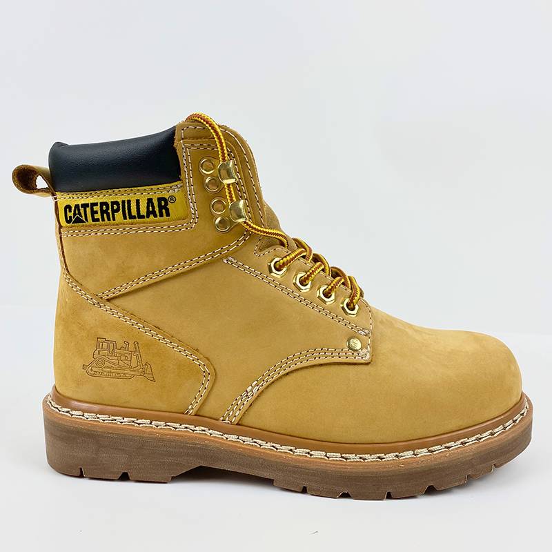 Card of Classic Dark Yellow Boot Crystal bottom men and women couples, leather leather motorcycles Martin boots high -top worker shoes