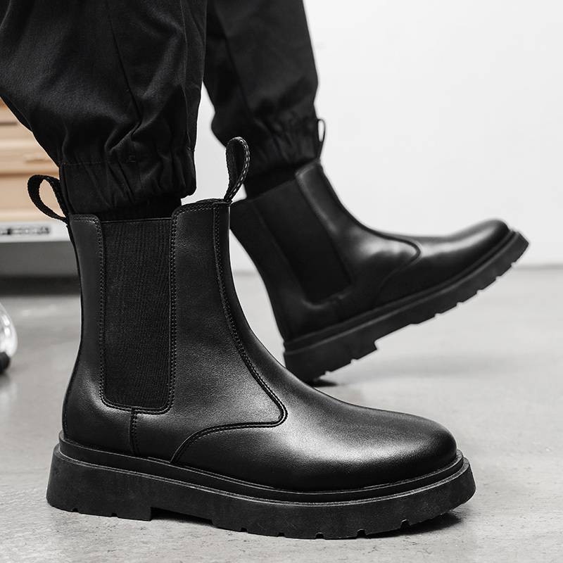 Inner increase men's shoes 12cm thick Martin boots men's summer new small smoke boots leappelsi boots