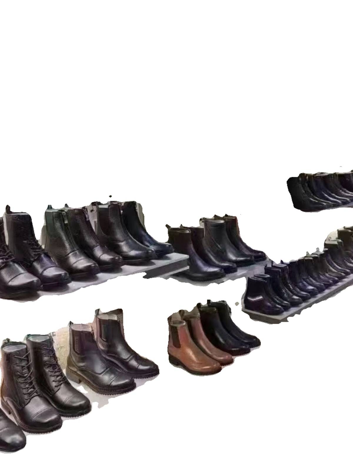 True leather equestrian disorder children's horse boots riding short boots outdoor training knight riding equipment equestrian boots men and women