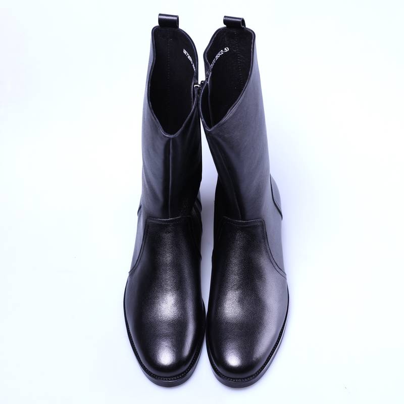 British Four Seasons Middle boots men's handsome leather boots horse boots, leather zipper boots, ceremonial leather high horseproot boots