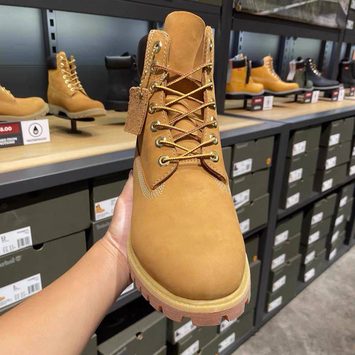 Timberland Timberland does not play rotten rotten rhubarb 10061/10361 Waterproof Martin boots Workers and women's shoes