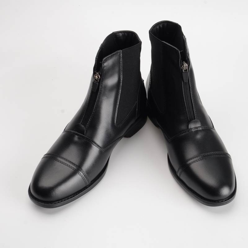 Children's riding boots Real cowhide men and women knights equipped with short boots competition training equestrian supplies barrier boots
