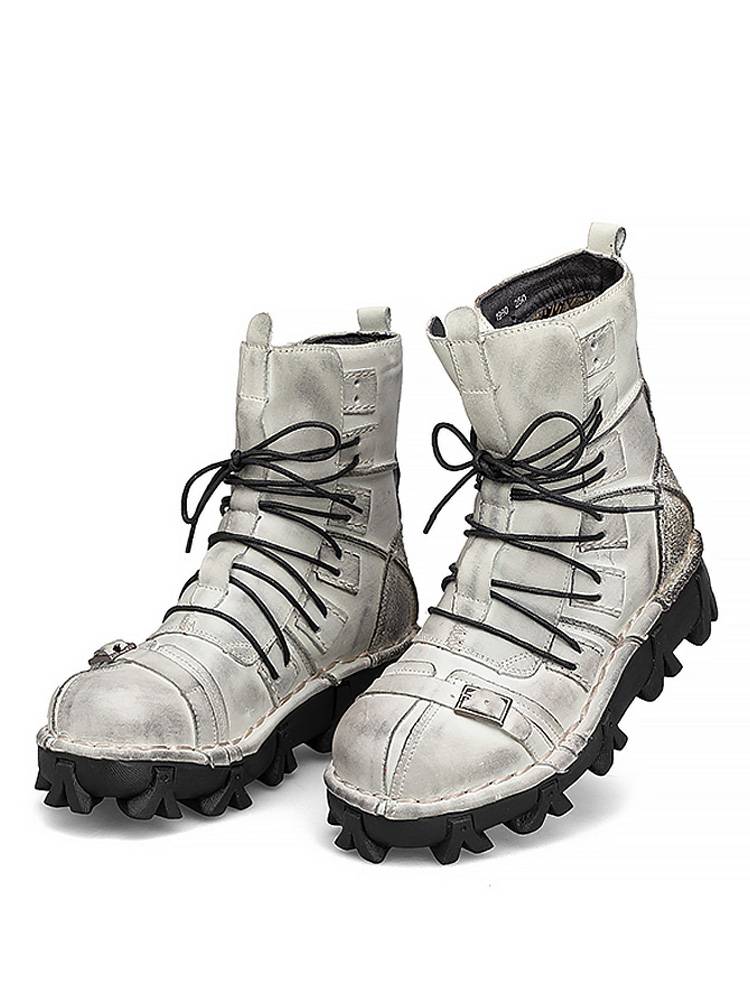 Martin Boots, Short Boots, for the American Knights, Steam Boots, Punk Works, with thick-drived Harleys