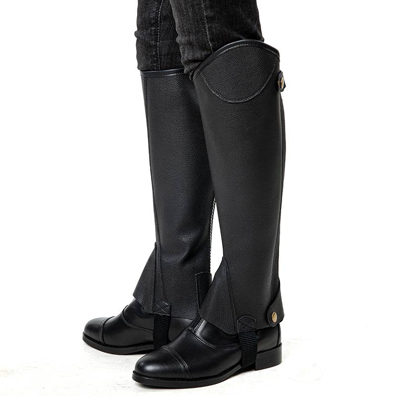 Men and Women Equestrian Legs Children's Horse Riding Leather Anti -Kneel Horse Riding Equipment Equipment Horse Boot Set Super Fiber Chartus