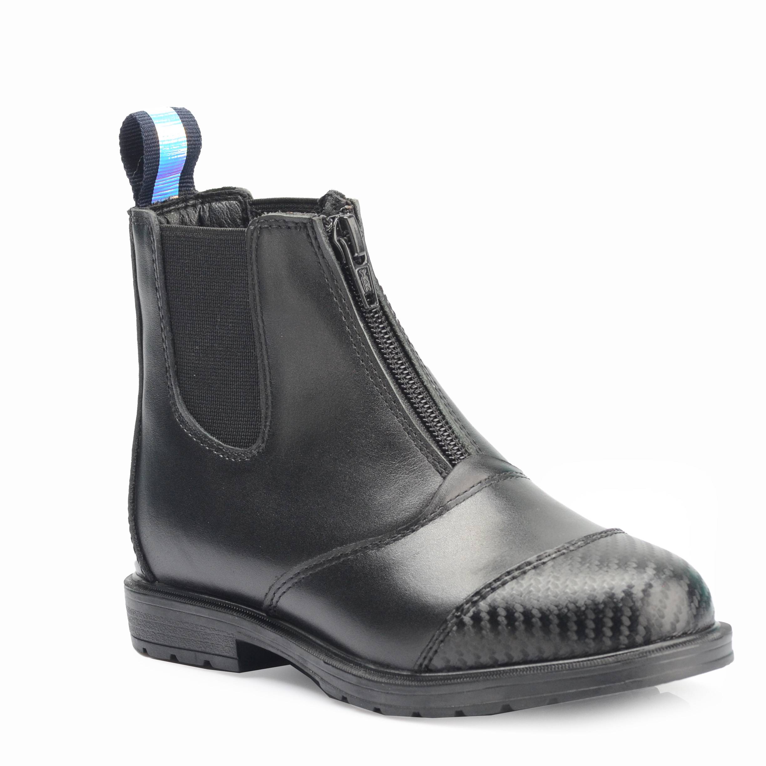 Young bullskin riding horse boots, specialty horse boots, carbs, short boots for children, Zipper boots