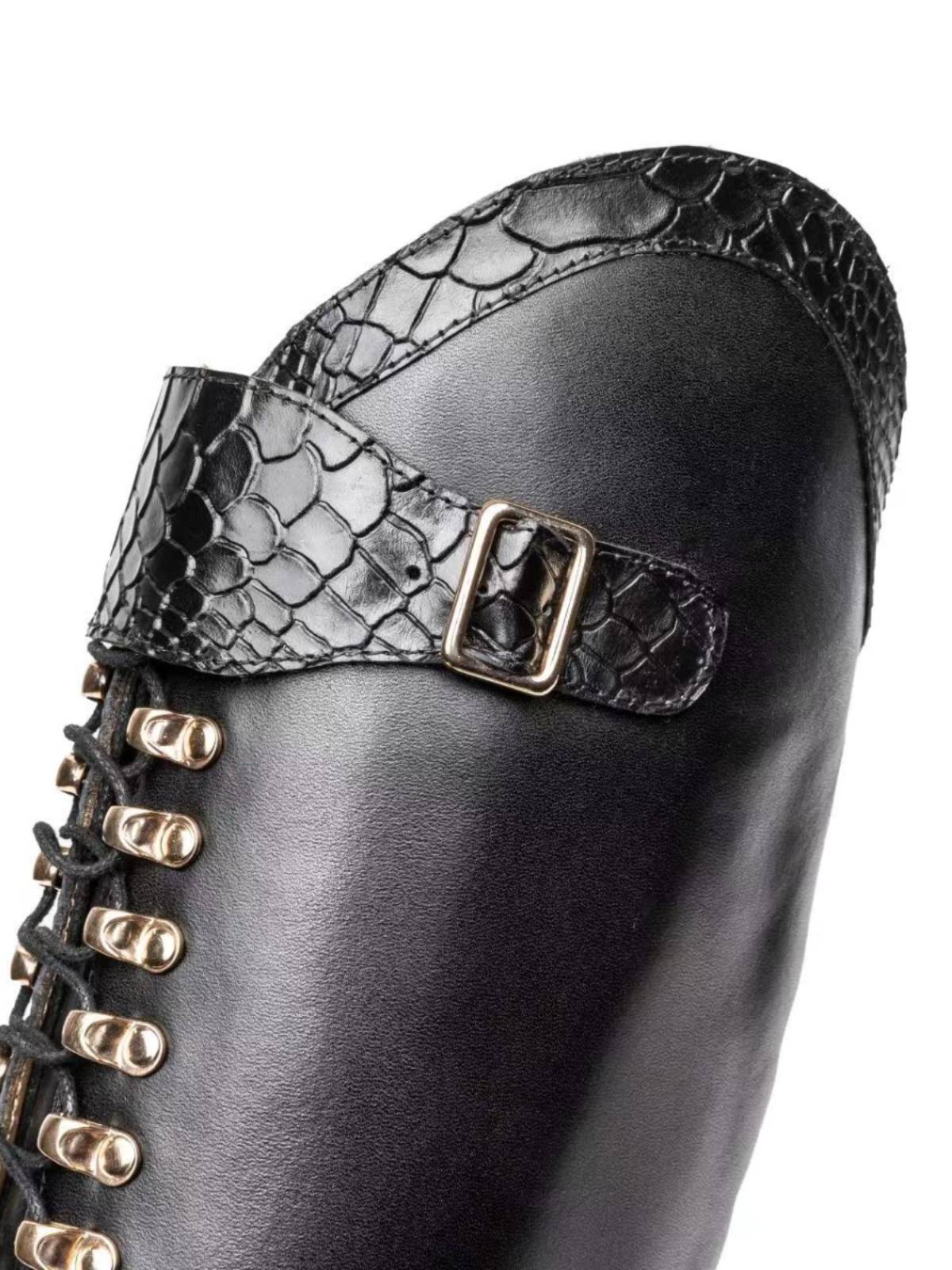 Customized Equestrian Horse Boot Professional Riding Training Competition Cycling Craft Cruise Powder Boots inside