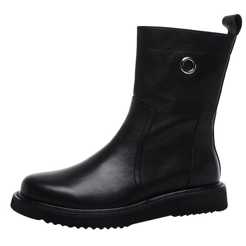 2023 autumn new Mongolian horse boots men's riding leather mid -knights, cave boots, motorcycle boots in the west Martin boots men's tide