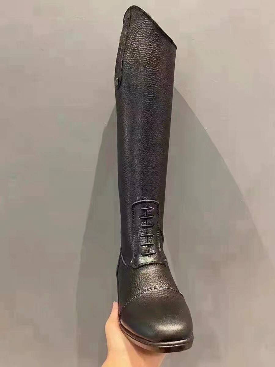 Professional equestrian boots men and women riding boots boots, leather breathable professional equestrian riding boots