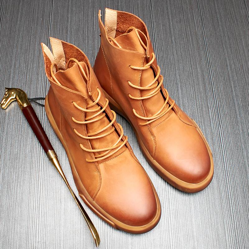 Martin Boots Man's Shoes Man's Leather