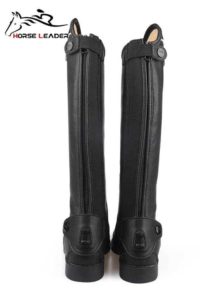 HorseLeader spring and summer equestrian equipment horses boots women's wear -resistant riding men's long boots, cowhide air -breathable long horse boots