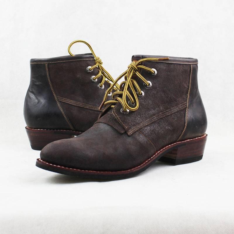 TB8009 Handmade head layer Crucket solid -differentia men's shoes Western denim boots and horse boots rock boots Martin boots