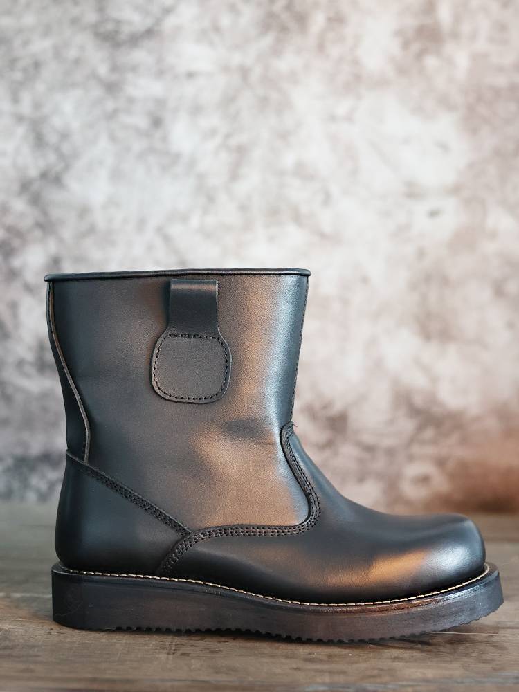 Leather winter wool knight boots high tube warm horse boots men's snow boots handmade solidar Martin boots cotton boots