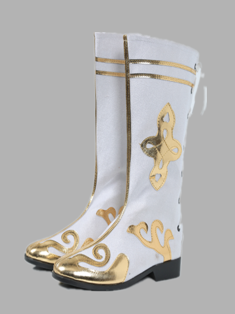 Tibetan dance boots with a few tweezers, Mongolian black-laced men's shoes on the national stage