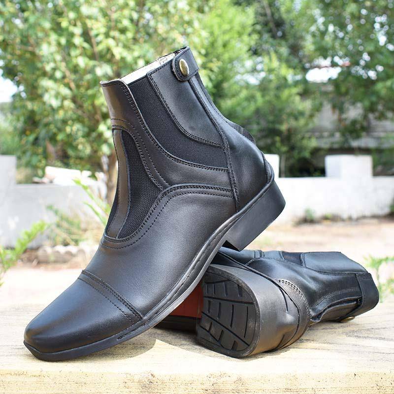 2024 new product 2024 new equestrian leather short boots equestrian shoe riding equipment British boots head layer cowhide short