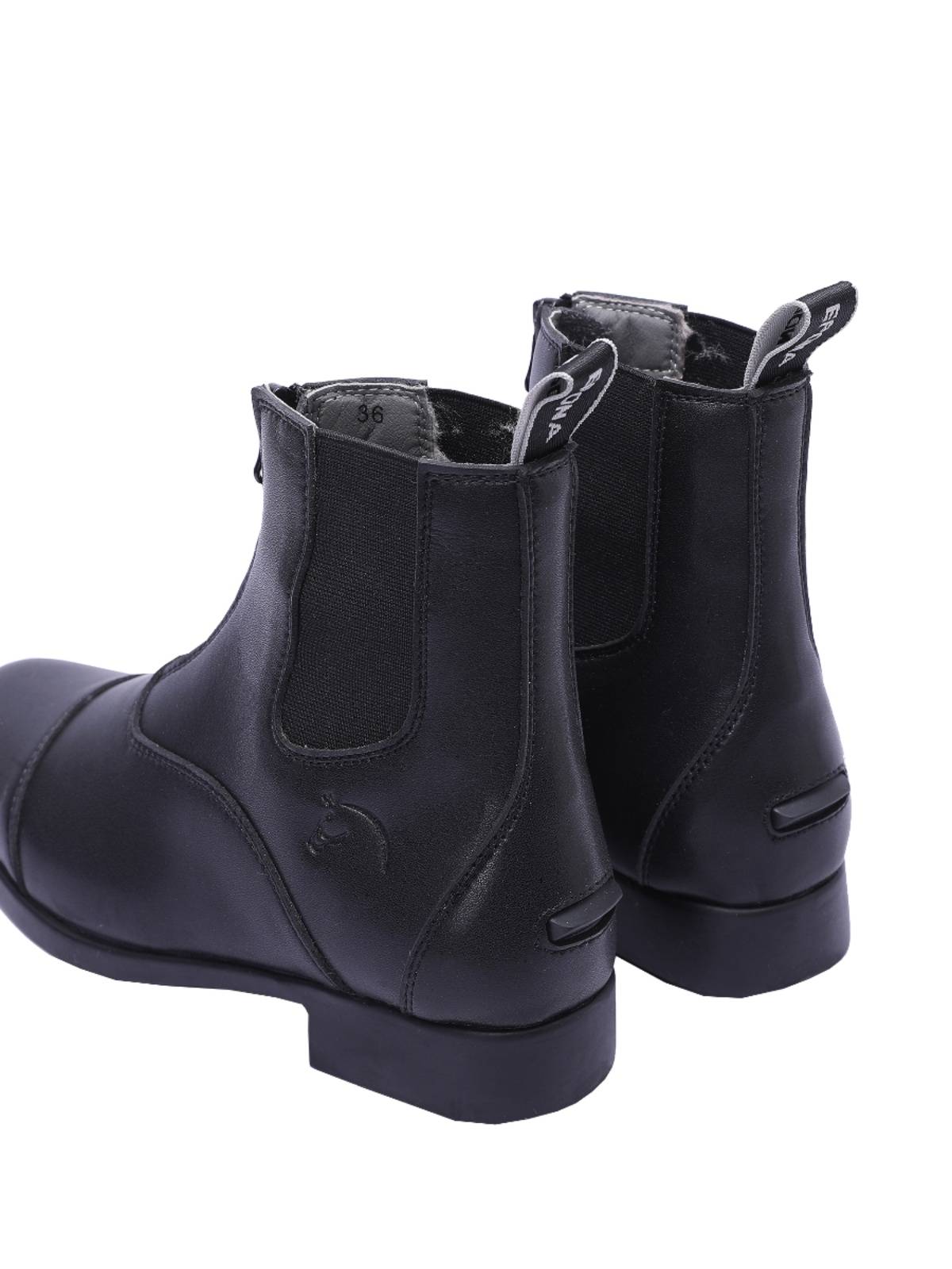 Epona winter leather short boots adult children riding horse boots knights warm horse boots professional knight short leather boots