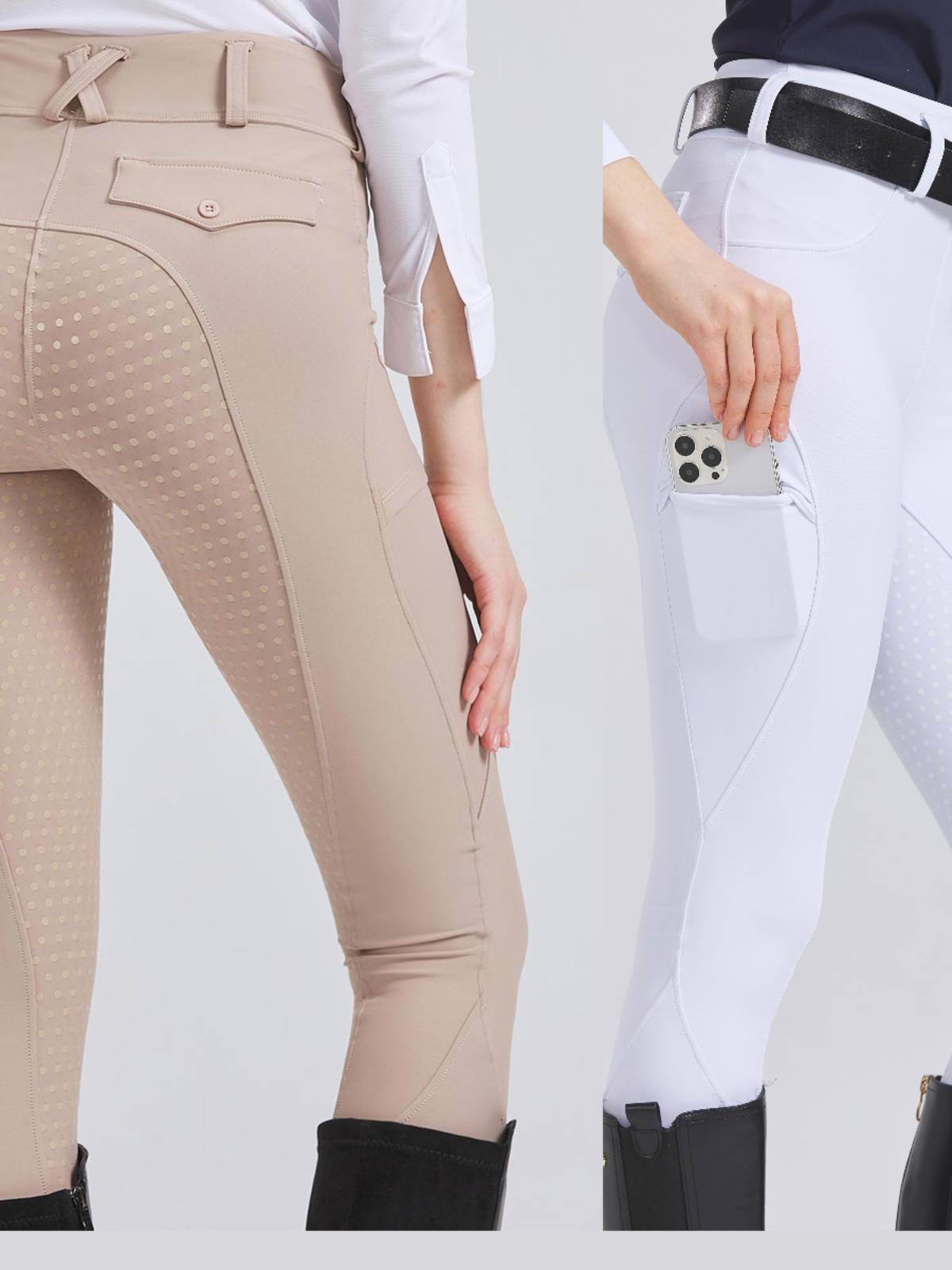 Professional -grade horse pants riding pants men and women all silicone pants pants four seasons wear -resistant anti -slip riding pants silicon jeue pants