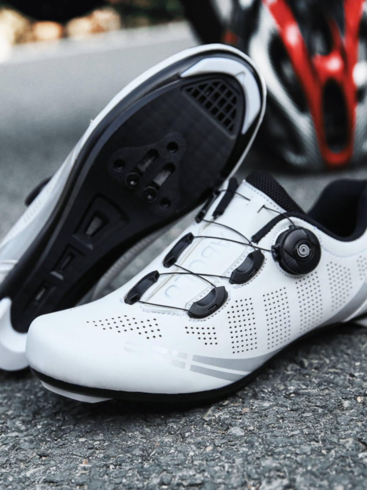 Professional cycling shoes new bicycle non -lock shoes male mountain car lock shoes hard bottom air -breathable road car shoes and shoes