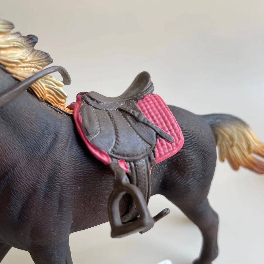 Sile Simulation Equestrian Master Riding Accessories Saddle Horse Block Horse reins Equs Equestrian Model Toys