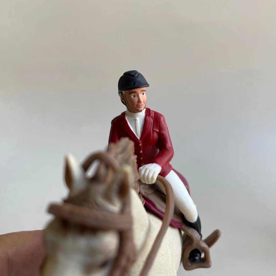 Sile Simulation Equestrian Master Riding Accessories Saddle Horse Block Horse reins Equs Equestrian Model Toys