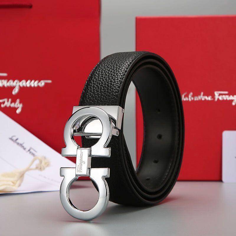 2024 leather belt classic cowhide wild trousers business high -end men's belt new model