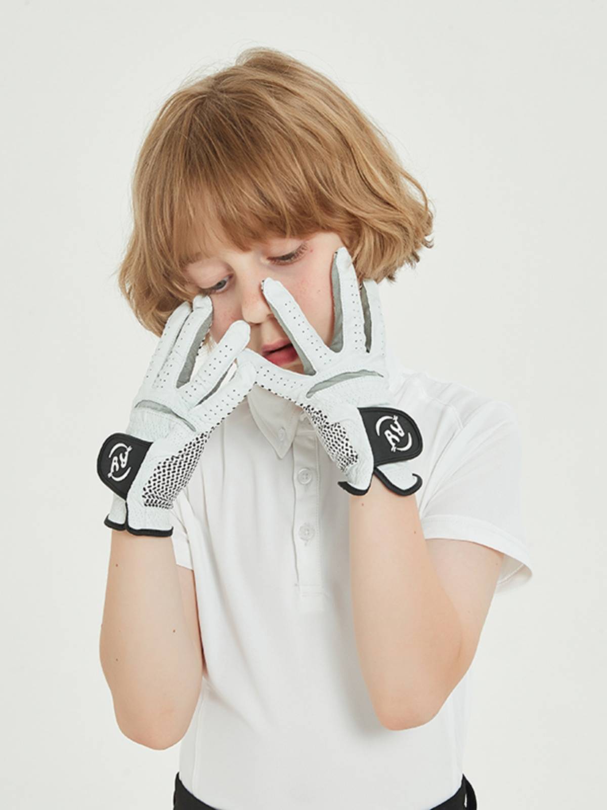 EPONA Children's Cambus Equestrian gloves youth riding sports equipment dermis silicone non -slip gloves