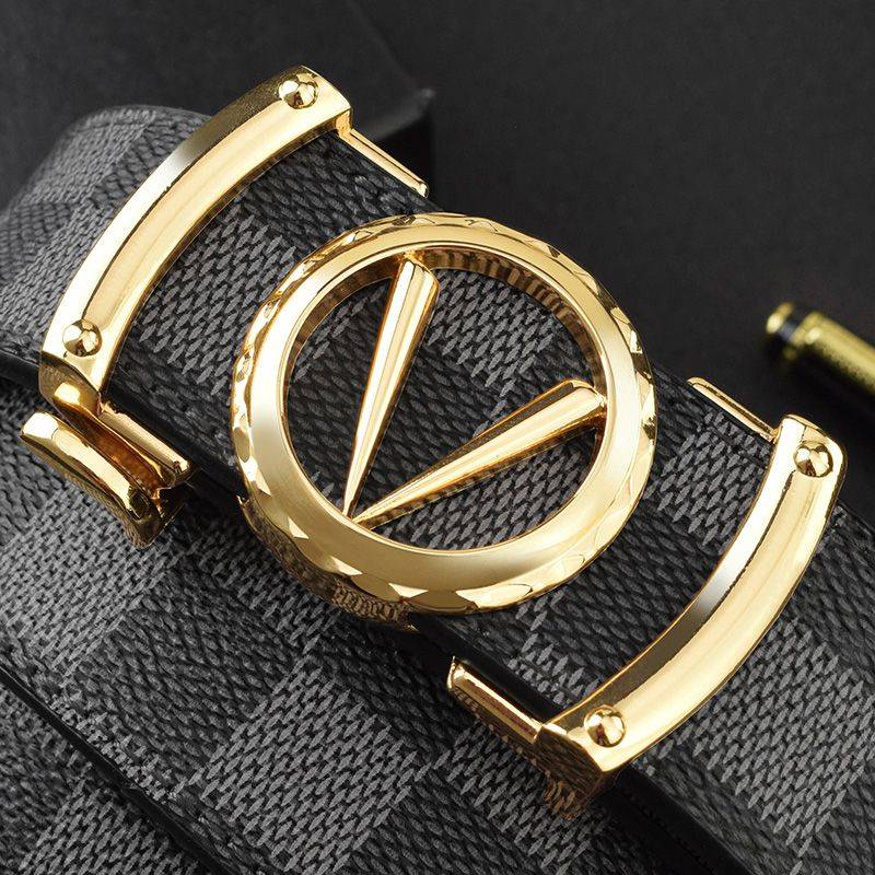 Hermes personalized belt men's dermis automatically buckle toothless non -perforated V letter, wears belt men's trend gorgeus
