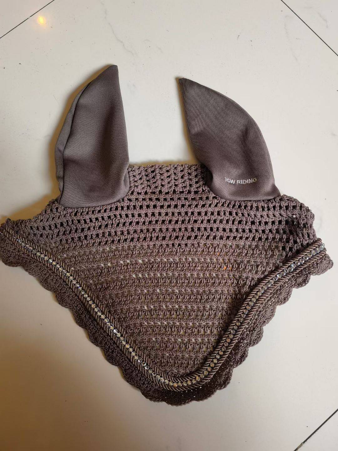 Brown saddle cushion set horse sweat pad horse and horses, horses and horses, horses, horses, hoods, big medium -sized horse horses
