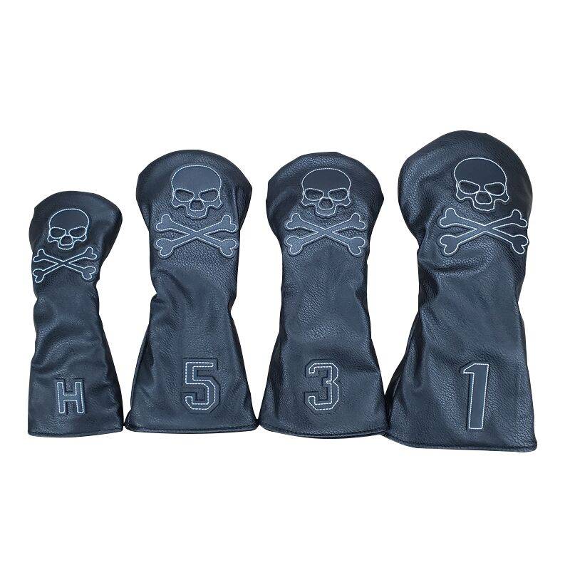 Skull head-of-the-brain golf kit, pole-head-a-ball-one wooden pole set, protection of hoods