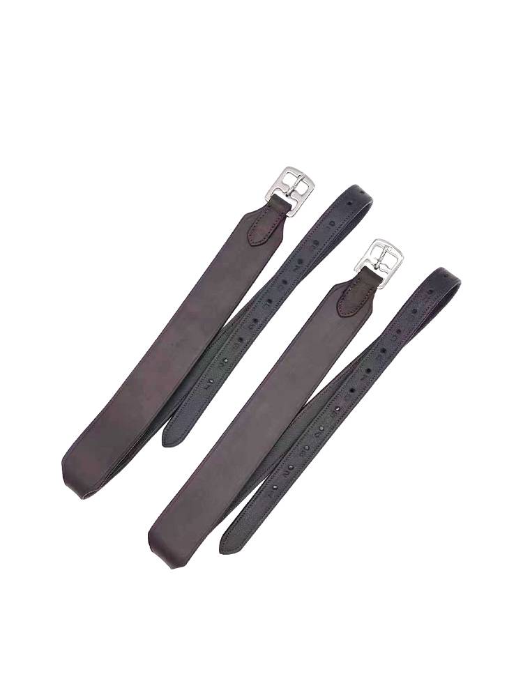 Comprehensive saddle horse pedal with British saddle accessories Pippeed horse saddle accessories brown cowhide kios leather saddling belt