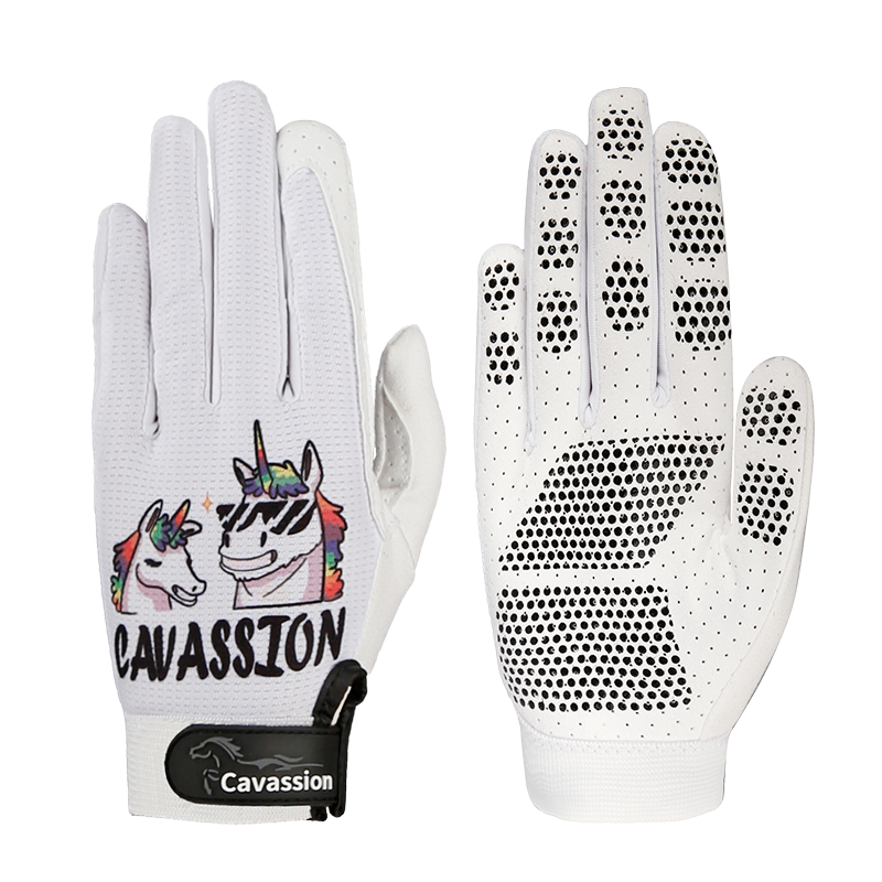 Cavassion Children's Equestrian Gloves, Eye Summer Autumn Anti -Skating Rider Knight Rock Horse 8104060