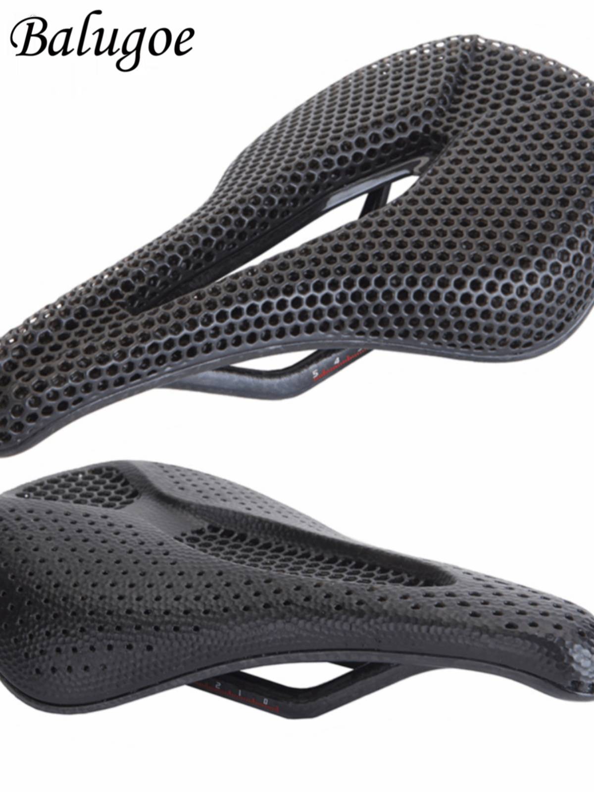 2024 new Balugoe bicycle 3D technology prints carbon fiber highway mountain honeycomb car seat saddle
