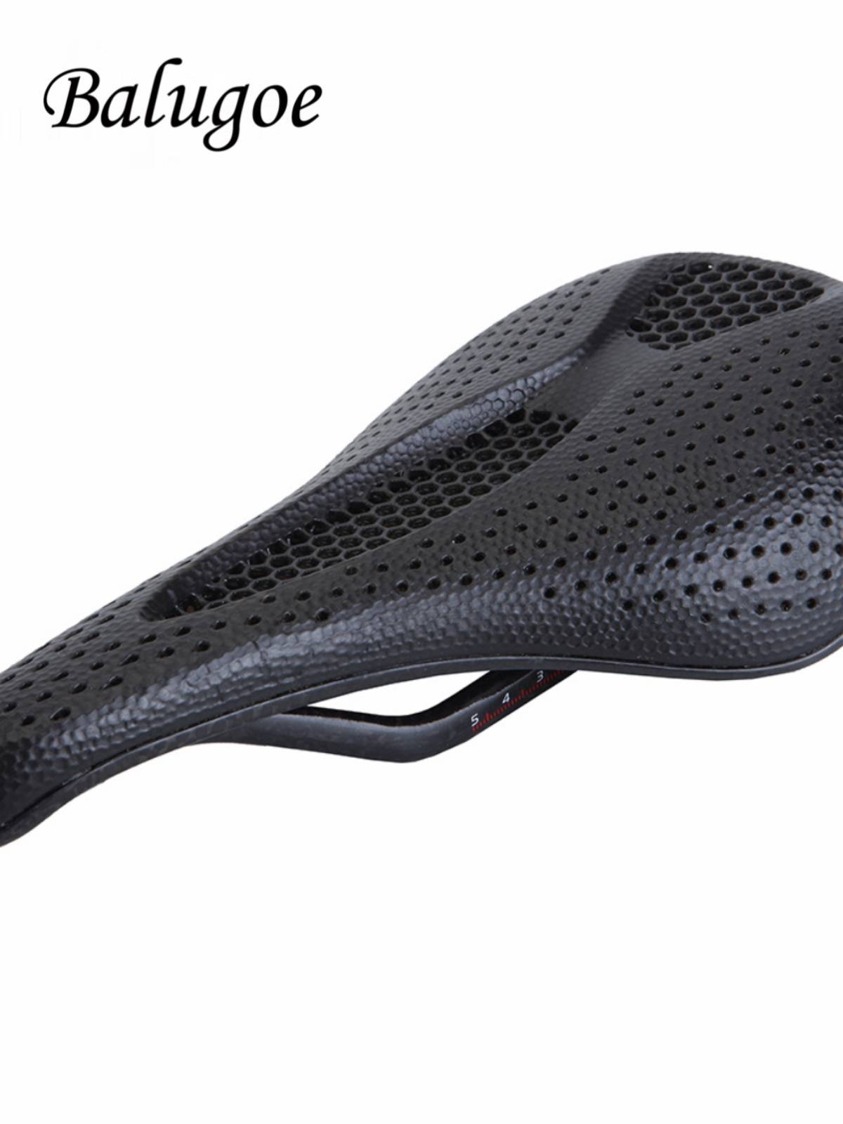 2024 new Balugoe bicycle 3D technology prints carbon fiber highway mountain honeycomb car seat saddle