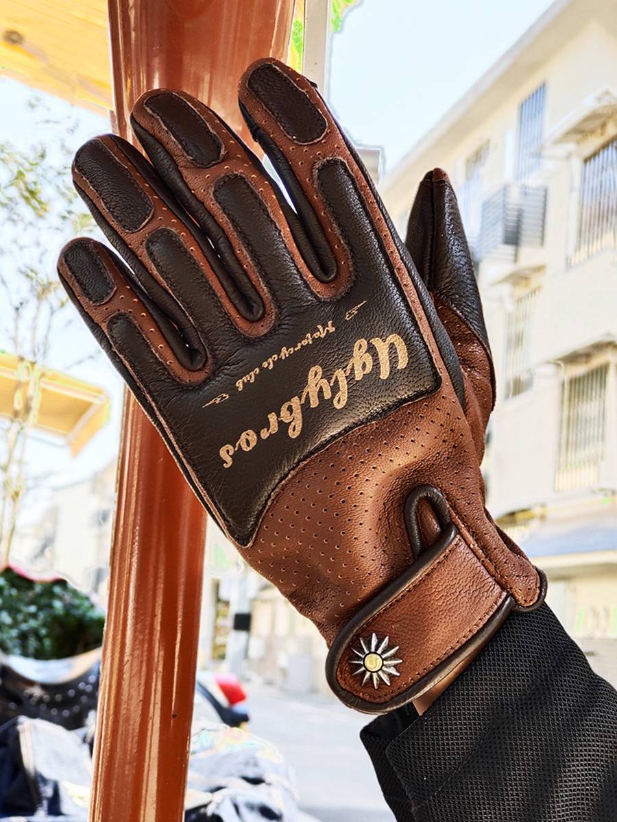 Uglybros ugly brothers retro motorcycle gloves locomotive leather Harley riding spring and summer leather breathable men and women