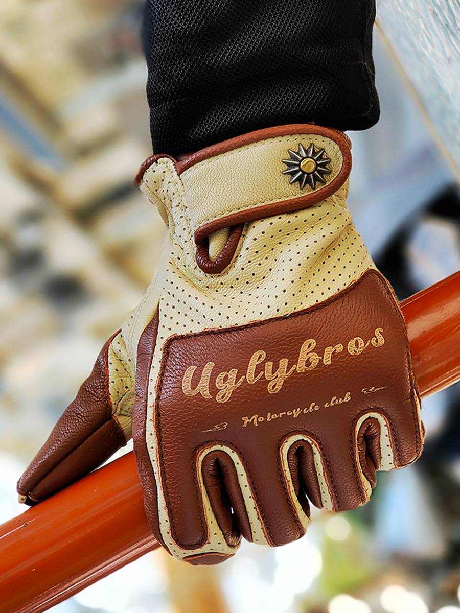 Uglybros ugly brothers retro motorcycle gloves locomotive leather Harley riding spring and summer leather breathable men and women