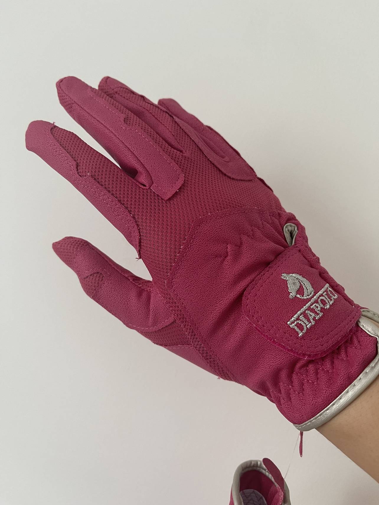 A multi-dimensional skewer for the summer horse gloves for children riding horse gloves