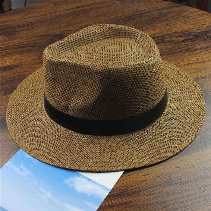 Middle -aged and elderly hats Male summer sun hat casual outdoor straw hat Summer straw hats Elderly dad dad cuckold