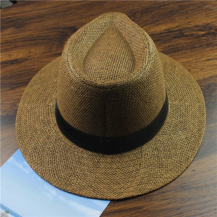 Middle -aged and elderly hats Male summer sun hat casual outdoor straw hat Summer straw hats Elderly dad dad cuckold