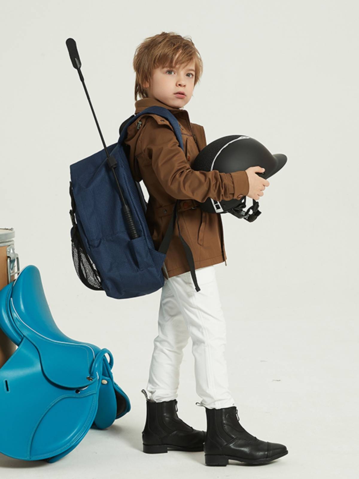 EPONA Children's Equestrian Back Back Backpack Horse Boot Boot Based on Equipment Pack Riding Horse Shoes Bags Package