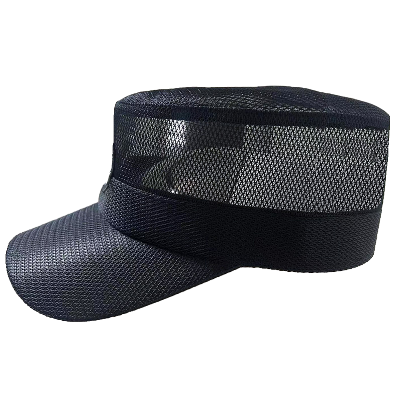 Security training hat, commuting cap, summer net hats, hidden cyan hats, hidden blue spring and autumn training cap service cap