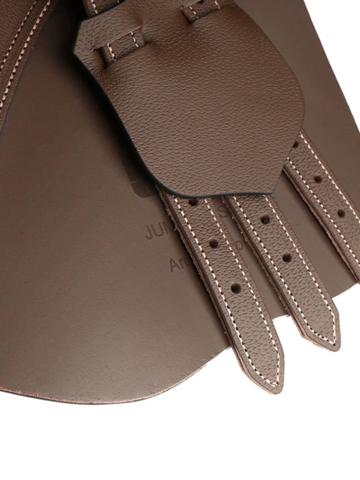 WE double -layer cowhide disorders saddle British saddling black brown Momo horses 8202021