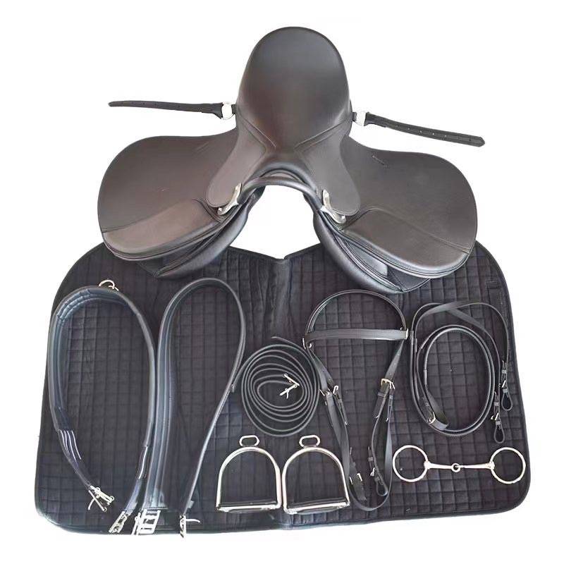 2024 new saddlezi full set of horse saddle cushions super fiber coach Malaysia comprehensive saddle pony dwarf